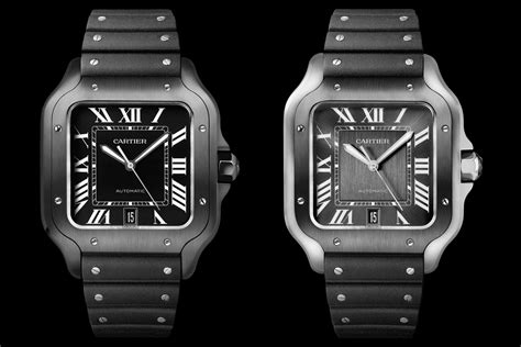 The Santos de Cartier ADLC, now Clad in Black Armour .